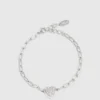 PAVÉ HEART CHARM BRACELET PAVÉ HEART CHARM BRACELET