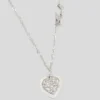 PAVÉ HEART CHARM HALSKEDJA PAVÉ HEART CHARM HALSKEDJA