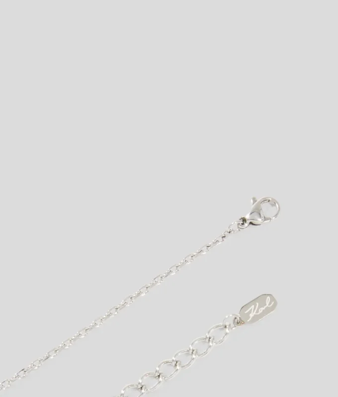 PAVÉ HEART CHARM HALSKEDJA PAVÉ HEART CHARM HALSKEDJA