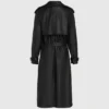 Perforerad trenchcoat i konstläder Perforerad trenchcoat i konstläder