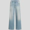 PLISSERADE JEANS MED VID BEN PLISSERADE JEANS MED VID BEN
