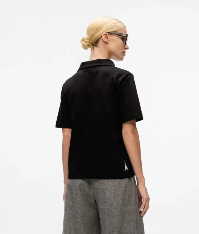 Polo-tröja med Paris-motiv Polo-tröja med Paris-motiv