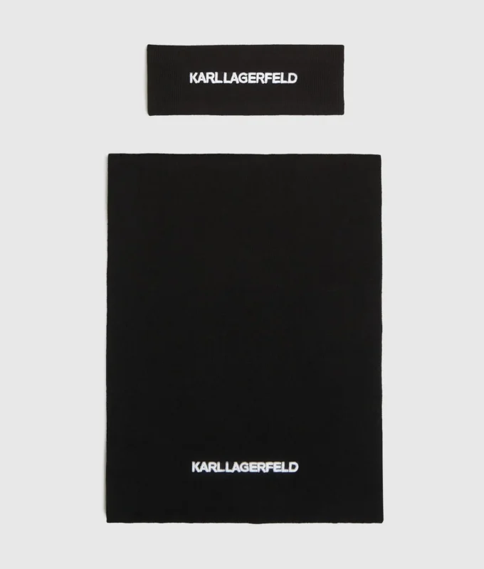 Presentpaket med pannband och halsduk med logotyp Presentpaket med pannband och halsduk med logotyp