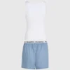 Pyjamas med linne och shorts Pyjamas med linne och shorts