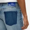 Raka jeans med borttagna fickor Raka jeans med borttagna fickor