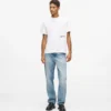 Raka jeans med borttagna fickor Raka jeans med borttagna fickor