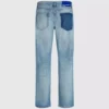 Raka jeans med borttagna fickor Raka jeans med borttagna fickor