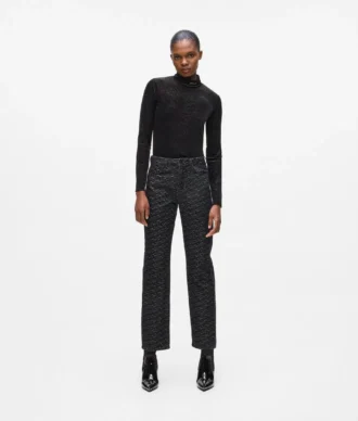 Raka jeans med heltäckande tryck Raka jeans med heltäckande tryck