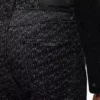 Raka jeans med heltäckande tryck