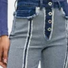Raka jeans med insidan ut