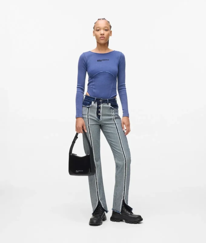 Raka jeans med insidan ut