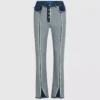 Raka jeans med insidan ut