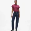 Raka jeans med knappdetaljer Raka jeans med knappdetaljer