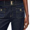 Raka jeans med knappdetaljer Raka jeans med knappdetaljer