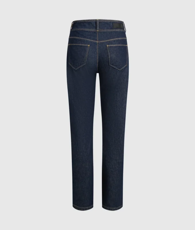 Raka jeans med knappdetaljer Raka jeans med knappdetaljer