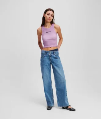 RELAXED JEANS MED DUBBEL MIDJA
