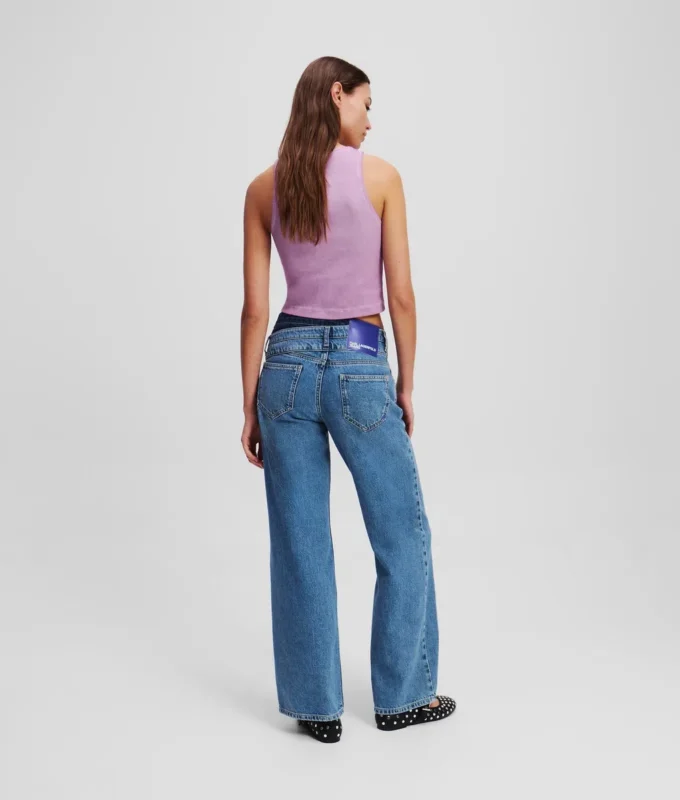 RELAXED JEANS MED DUBBEL MIDJA