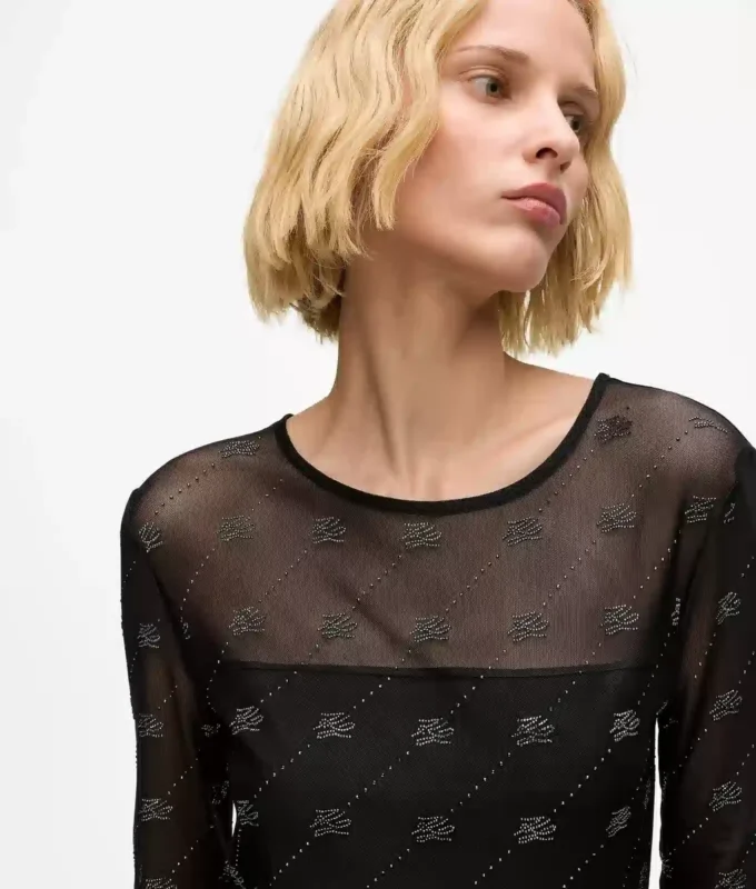 Rhinestone Autograph mesh-top Rhinestone Autograph mesh-top