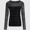 Rhinestone Autograph mesh-top Rhinestone Autograph mesh-top