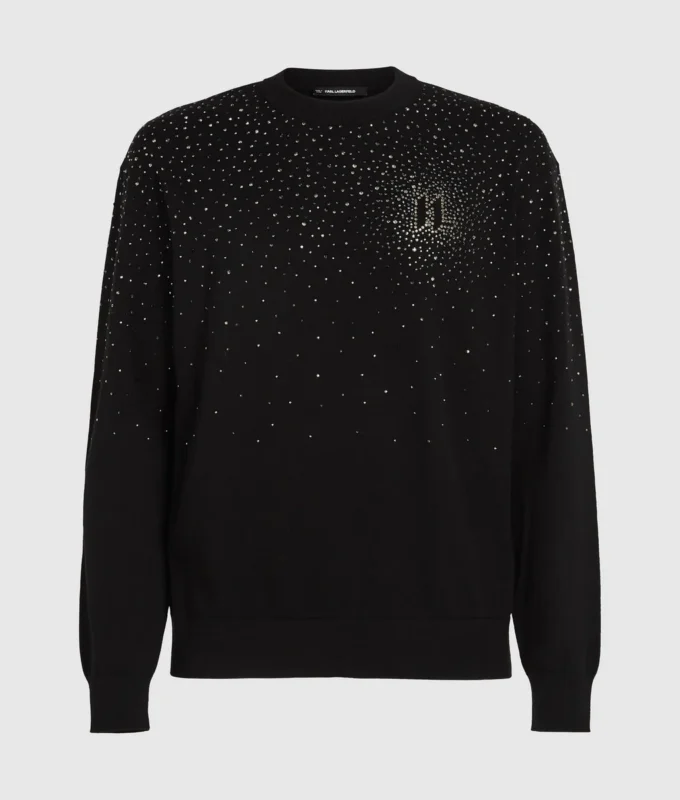 Rhinestone Degradé-tröja Rhinestone Degradé-tröja