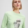 RHINESTONE IKON KARL & CHOUPETTE SWEATSHIRT RHINESTONE IKON KARL & CHOUPETTE SWEATSHIRT