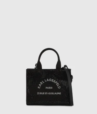 Rue St-Guillaume mini-toteväska med strass