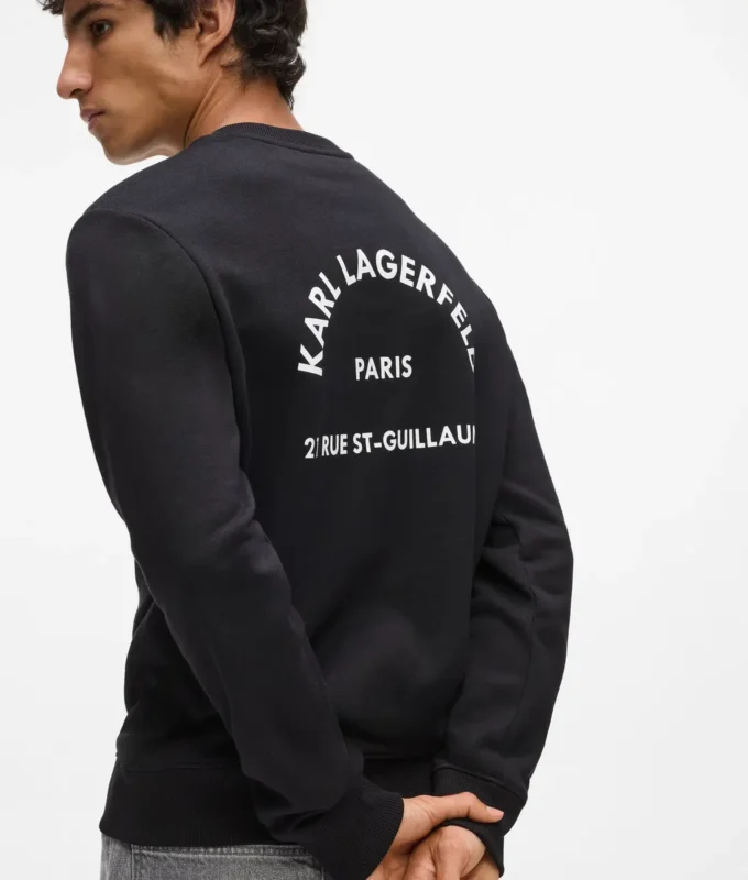 Rue St-Guillaume sweatshirt med normal passform