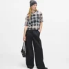 Rutig mesh-T-shirt Rutig mesh-T-shirt