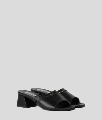 SANDALER MED UTSKÄRNING OCH KLACK SANDALER MED UTSKÄRNING OCH KLACK