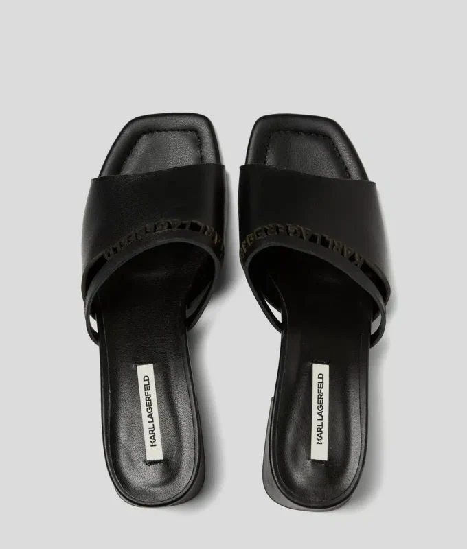 SANDALER MED UTSKÄRNING OCH KLACK
