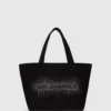 Shopper med logotyp i strass Shopper med logotyp i strass