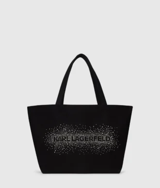 Shopper med logotyp i strass