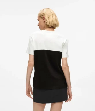 Signatur-T-shirt i monokrom