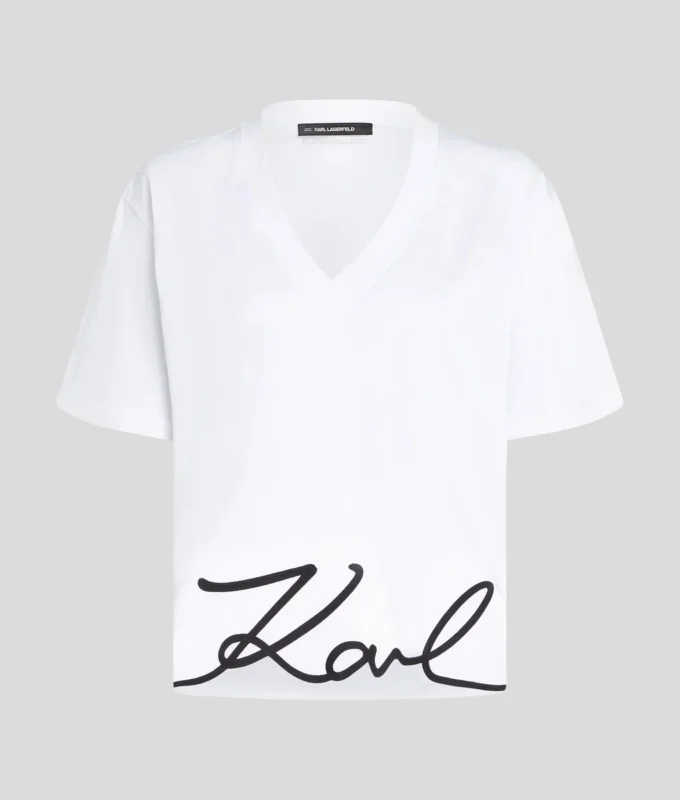 SIGNATUR-T-SHIRT MED V-HALS SIGNATUR-T-SHIRT MED V-HALS