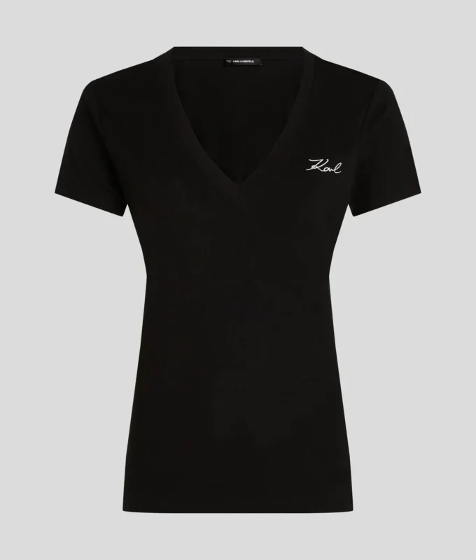 SIGNATUR-T-SHIRT MED V-HALS SIGNATUR-T-SHIRT MED V-HALS