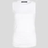 SIGNATURBOAT NECK RUCHED TOP SIGNATURBOAT NECK RUCHED TOP
