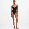 Signaturbodysuit med hög benöppning