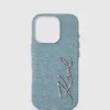 Signaturfodral i denim för iPhone 16 Pro