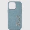 Signaturfodral i denim för iPhone 16 Pro Max