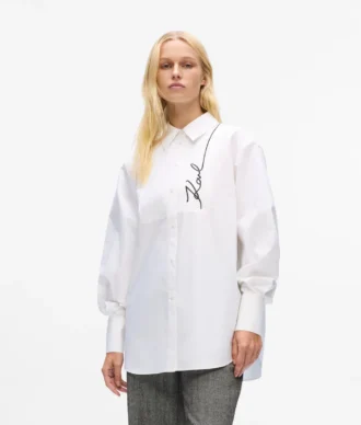 Signaturskjorta i poplin