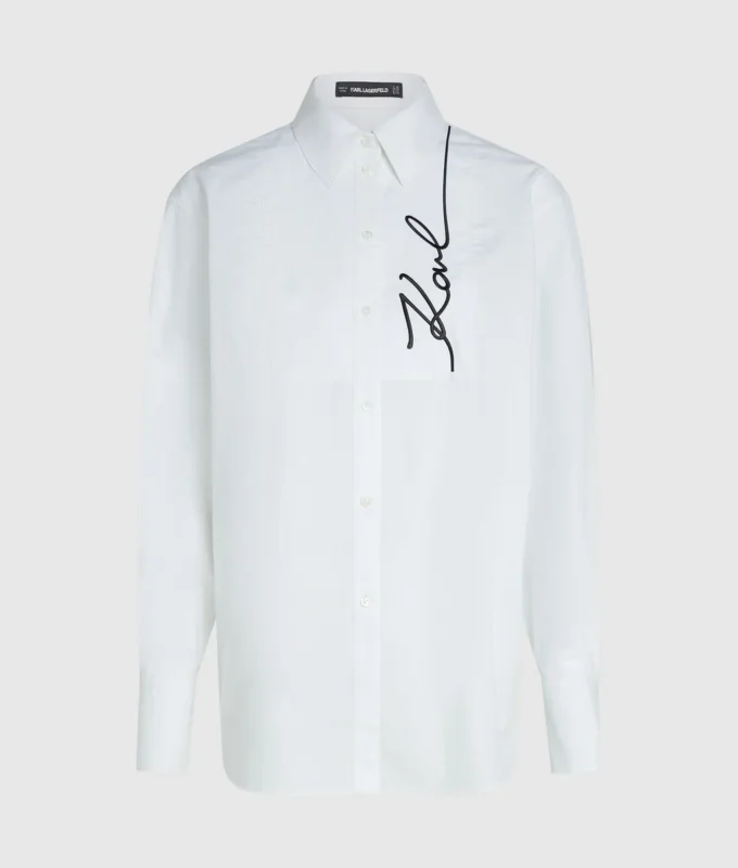Signaturskjorta i poplin Signaturskjorta i poplin