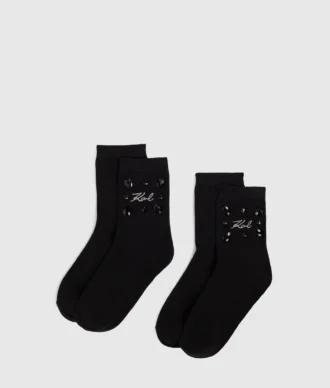 Signaturstrumpor med ädelstenar – 2-pack