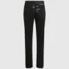 Smal jeans med metalliska detaljer
