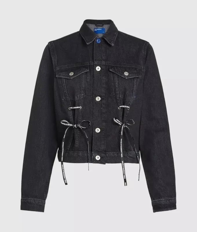 Snörbar jeansjacka Snörbar jeansjacka