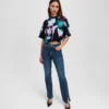 SPLIT-HEM HIGH-RISE STRAIGHT JEANS SPLIT-HEM HIGH-RISE STRAIGHT JEANS