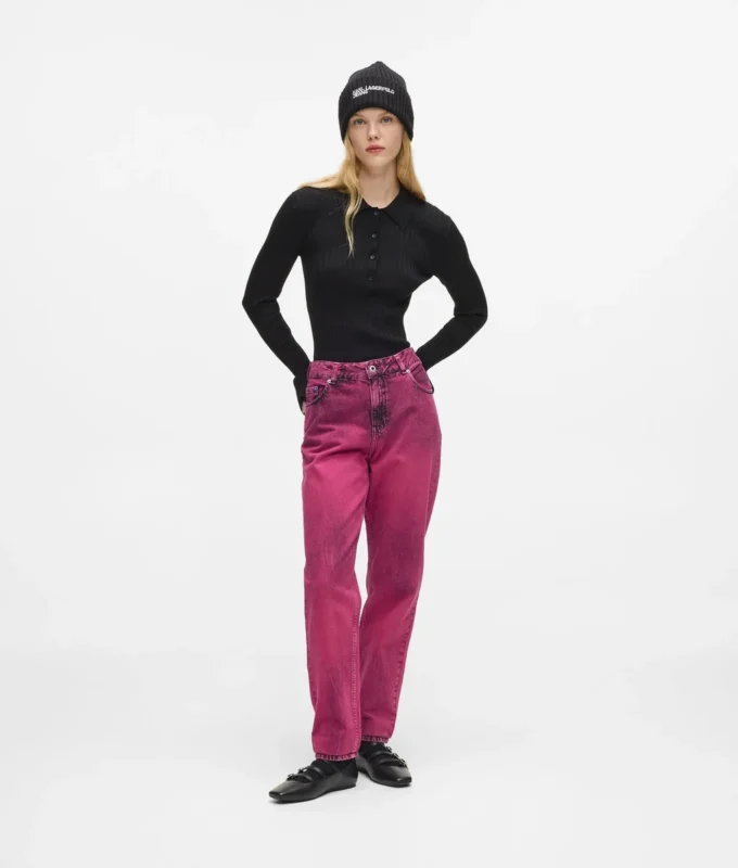 Sprayfärgade mom jeans