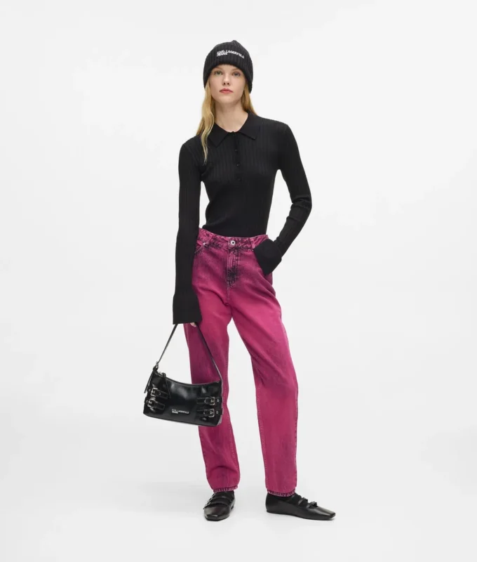 Sprayfärgade mom jeans
