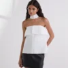 STRAPLESS POPLIN SKJORTA STRAPLESS POPLIN SKJORTA
