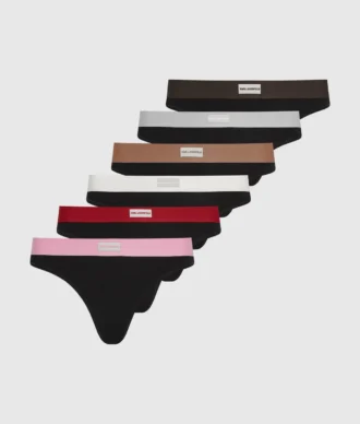 Stringtrosor med logotyp – 7-pack