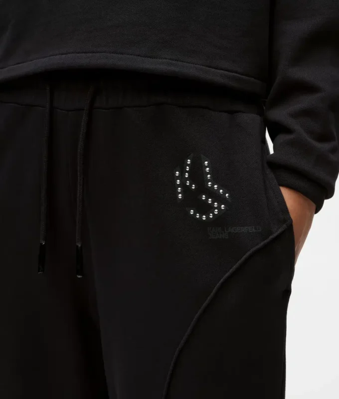 Sweatpants med nitar och monogram
